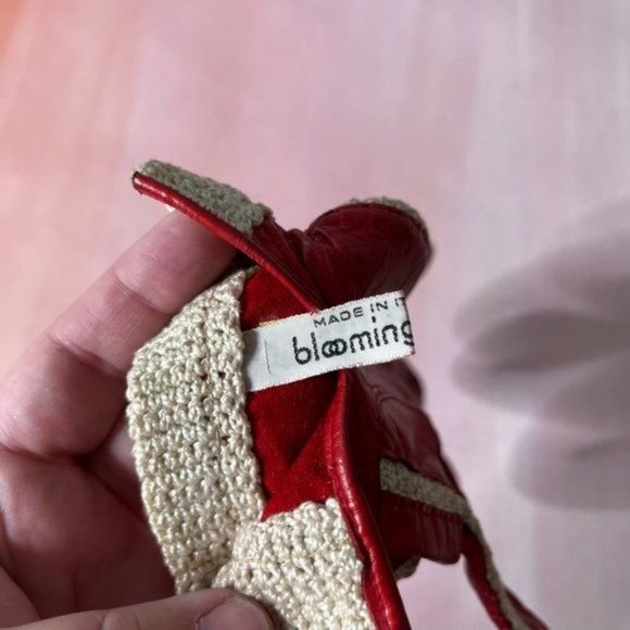 Bloomingdale's Knit Crochet Leather Driving Gloves - Picture 8 of 8